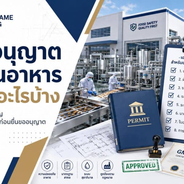 ขอใบอนุญาตโรงงานอาหารต้องทำอะไรบ้าง