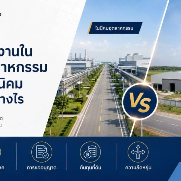 สร้างโรงงานในนิคมกับนอกนิคม
