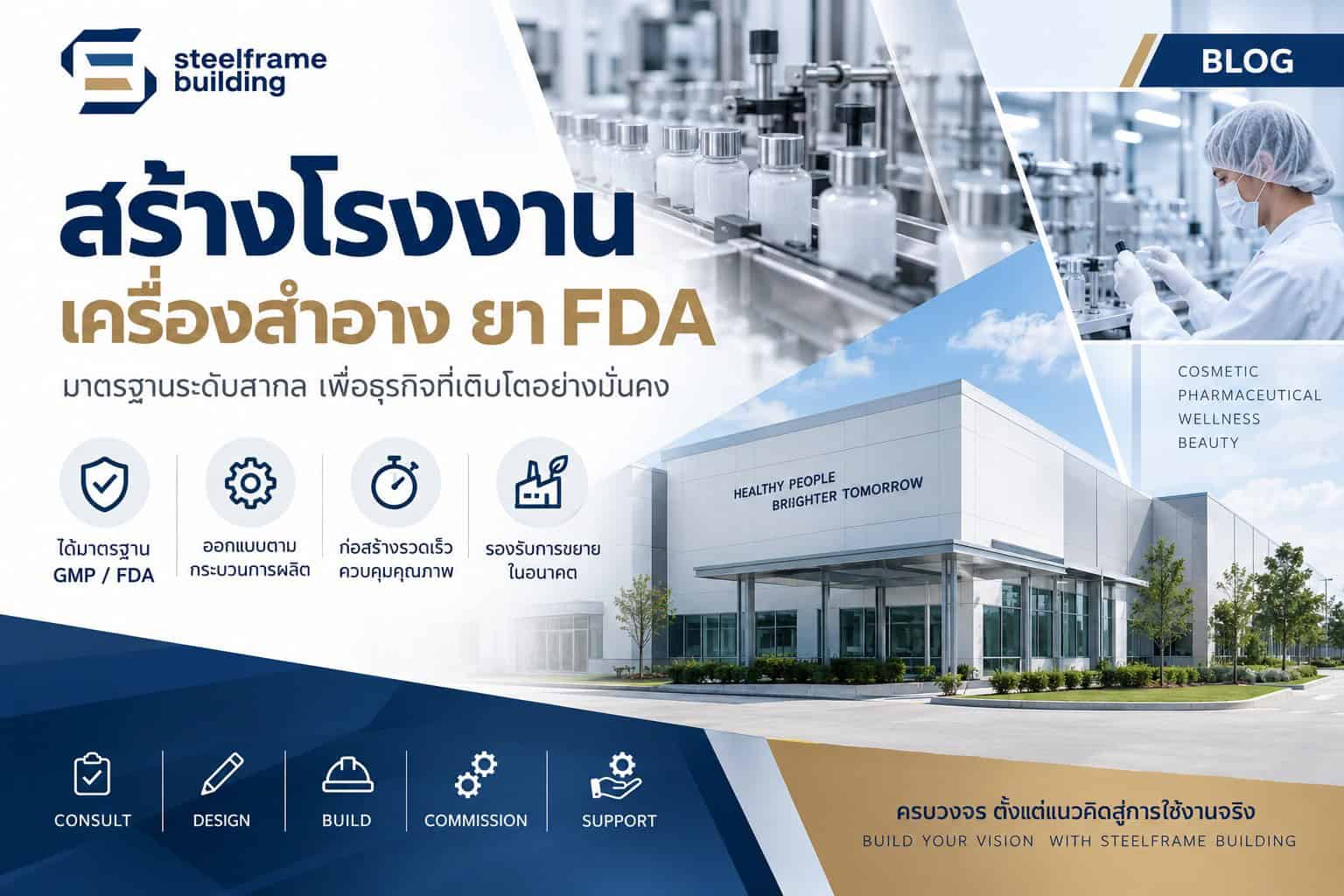 สร้างโรงงานเครื่องสำอาง